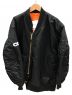 CDG × Alpha (シーディージー×アルファ) リバーシブルMA-1ジャケット ブラック サイズ:L 未使用品：32800円