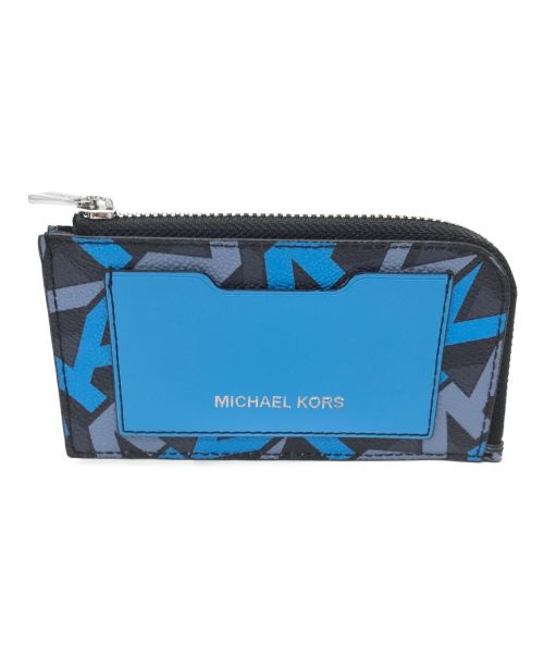 MICHAEL KORS（マイケルコース）MICHAEL KORS (マイケルコース) コイン・カードケース ブルー サイズ:実寸サイズにてご確認ください。の古着・服飾アイテム