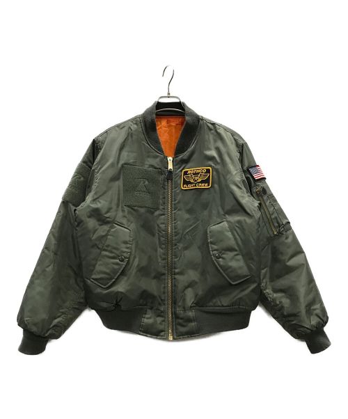 ROTHCO（ロスコ）ROTHCO (ロスコ) MA-1ジャケット オリーブ×オレンジ サイズ:Mの古着・服飾アイテム