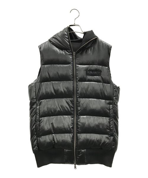 AKM（エーケーエム）AKM (エーケーエム) リバーシブル中綿ベスト ブラック サイズ:48の古着・服飾アイテム
