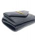 中古・古着 Saint Laurent Paris (サンローランパリ) 3つ折り財布 モノグラム コンパクトウォレット ブラック サイズ:実寸サイズにてご確認ください。：34800円