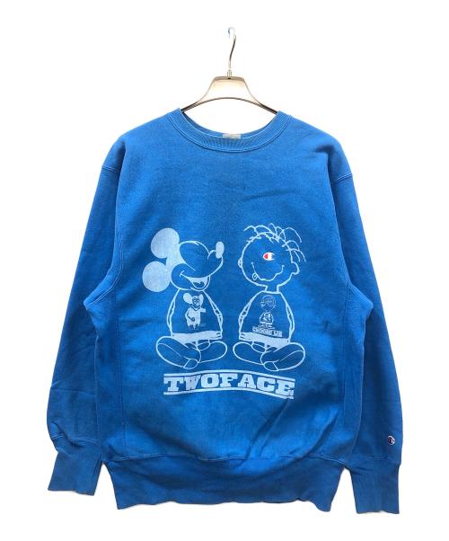 Champion (チャンピオン) 90s リバースウィーブスウェット ブルー サイズ:X-LARGE