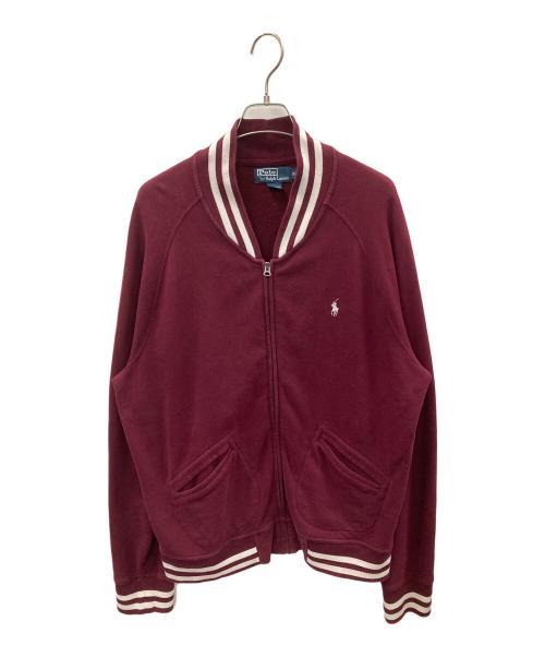 POLO RALPH LAUREN (ポロ・ラルフローレン) ジップアップスウェットブルゾン ボルドー サイズ:XL