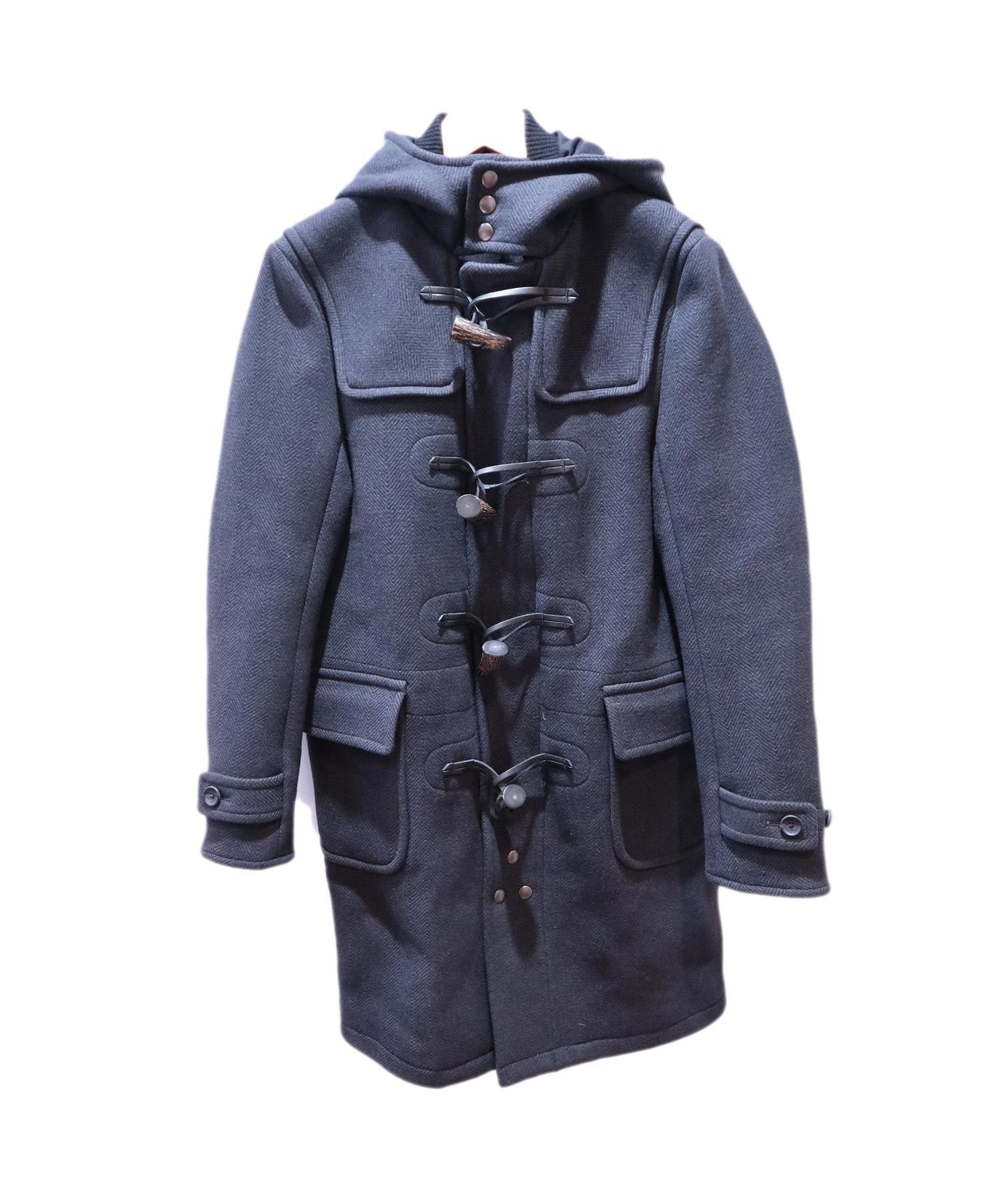 中古 古着通販 Scye Basics サイベーシックス ヘリンボーンダッフルコート グレー サイズ 36 Edifice別注 前後 ブランド 古着 通販 トレファク公式 Trefac Fashion