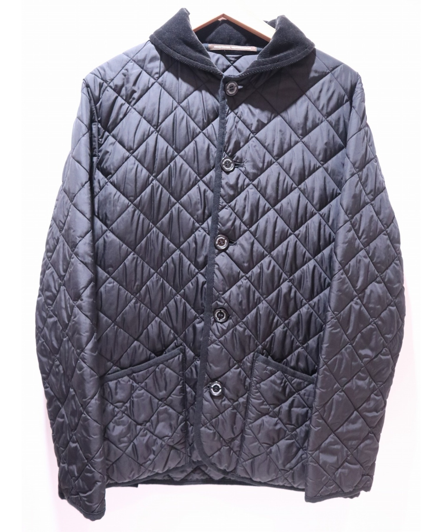 【中古・古着通販】Traditional Weatherwear (トラディショナルウェザーウェア) キルティングジャケット ブラック サイズ