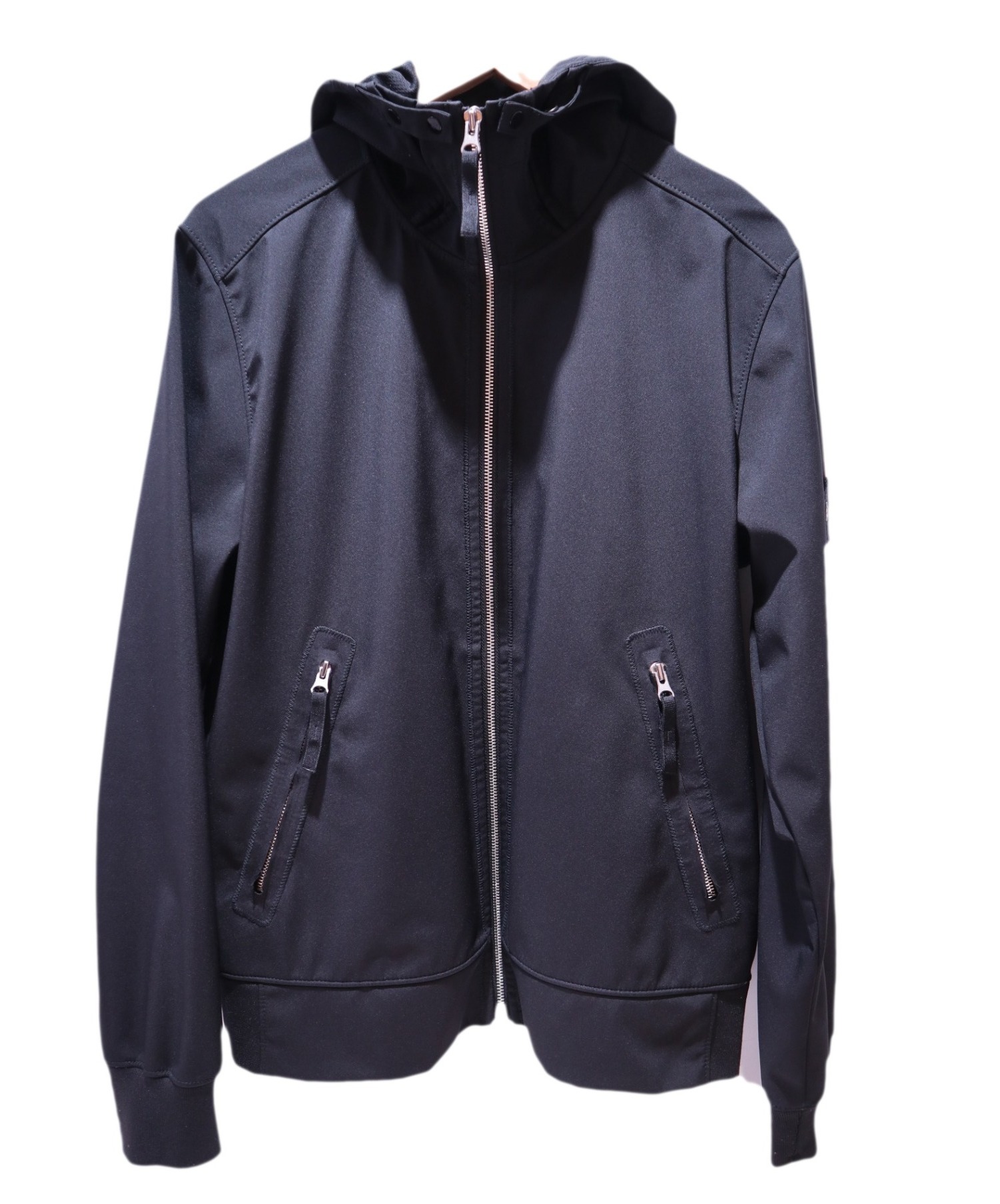 STONE ISLAND (ストーンアイランド) フーデッドジャケット ブラック サイズ:M