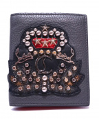Christian Louboutinクリスチャン・ルブタン）の古着「2つ折り財布」｜ブラック