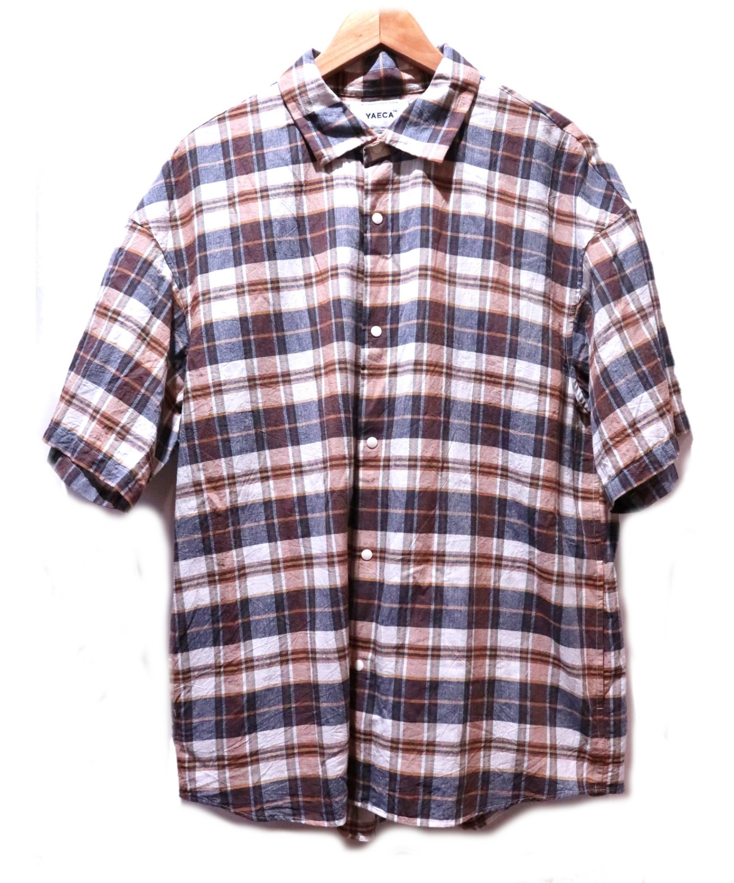 中古 古着通販 Yaeca ヤエカ Comfort Shirt Extra Wide ベージュ サイズ L ブランド 古着通販 トレファク公式 Trefac Fashion