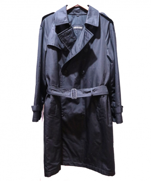 SANYO（サンヨー）SANYO (サンヨー) ナイロントレンチコート ブラック サイズ:Sの古着・服飾アイテム