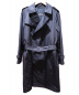 SANYO（サンヨー）の古着「ナイロントレンチコート」｜ブラック