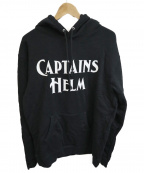 CAPTAINS HELM（キャプテンズヘルム）の古着「プルオーバーパーカー」｜ブラック