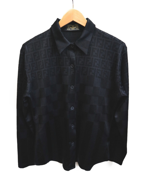 FENDI（フェンディ）FENDI (フェンディ) ズッカ柄シャツ ブラック サイズ:表記なしの古着・服飾アイテム