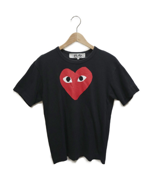 中古 古着通販 Play Comme Des Garcons プレイコムデギャルソン ハートプリントカットソー ブラック サイズ M ブランド 古着通販 トレファク公式 Trefac Fashion