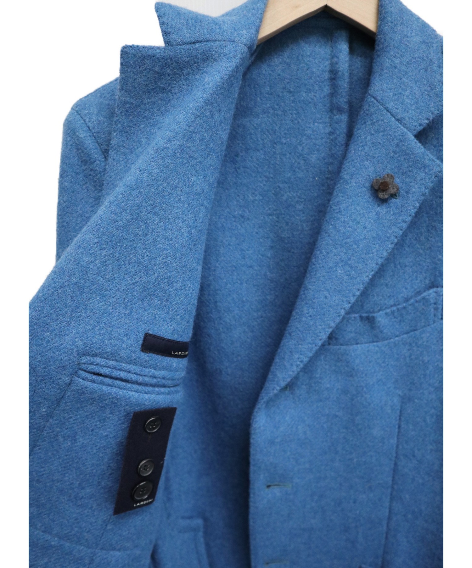 LARDINI (ラルディーニ) ウールテーラードジャケット ブルー サイズ:表記無し