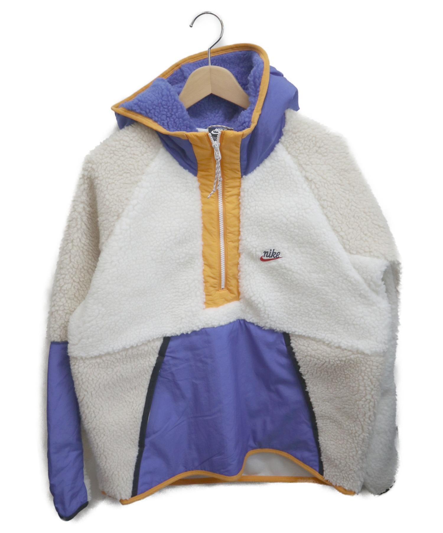 中古 古着通販 Nike ナイキ ボアフリースプルオーバー ホワイト ブルー サイズ L ブランド 古着通販 トレファク公式 Trefac Fashion