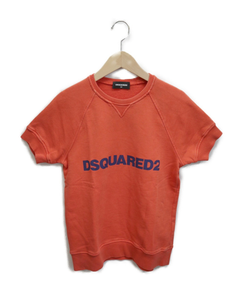 DSQUARED2（ディースクエアード）DSQUARED2 (ディースクエアード) 半袖スウェット オレンジ サイズ:14Yの古着・服飾アイテム