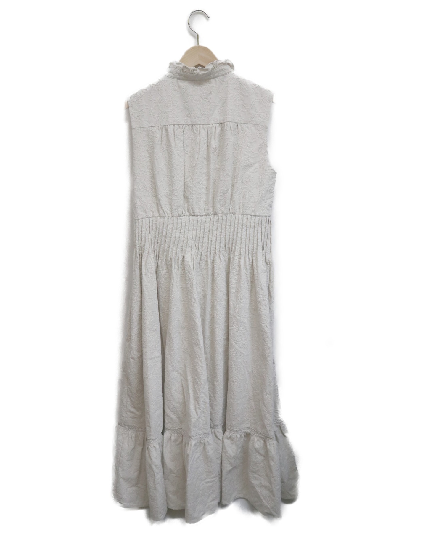 HER LIP TO (ハーリップトゥー) ペイズリーコットンレースロングワンピース ベージュ サイズ:Ｍ Paisley Cotton Lace  Long Dress