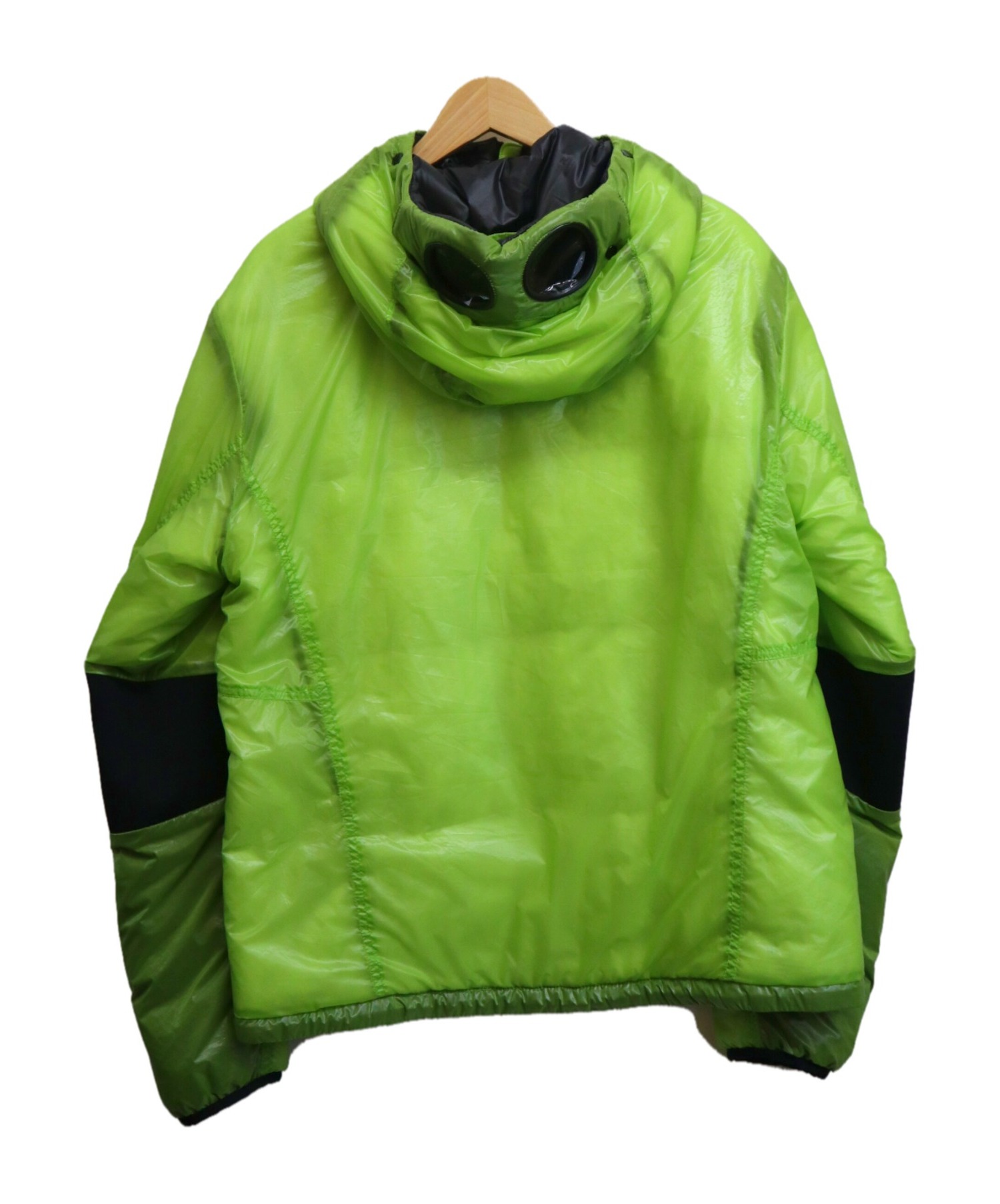 C.P COMPANY (シーピーカンパニー) フーデットゴーグルジャケット グリーン サイズ:48 PRIMALOFT