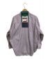 BALENCIAGA (バレンシアガ) ストライプラージフィットシャツ レッド×ネイビー サイズ:34：19800円