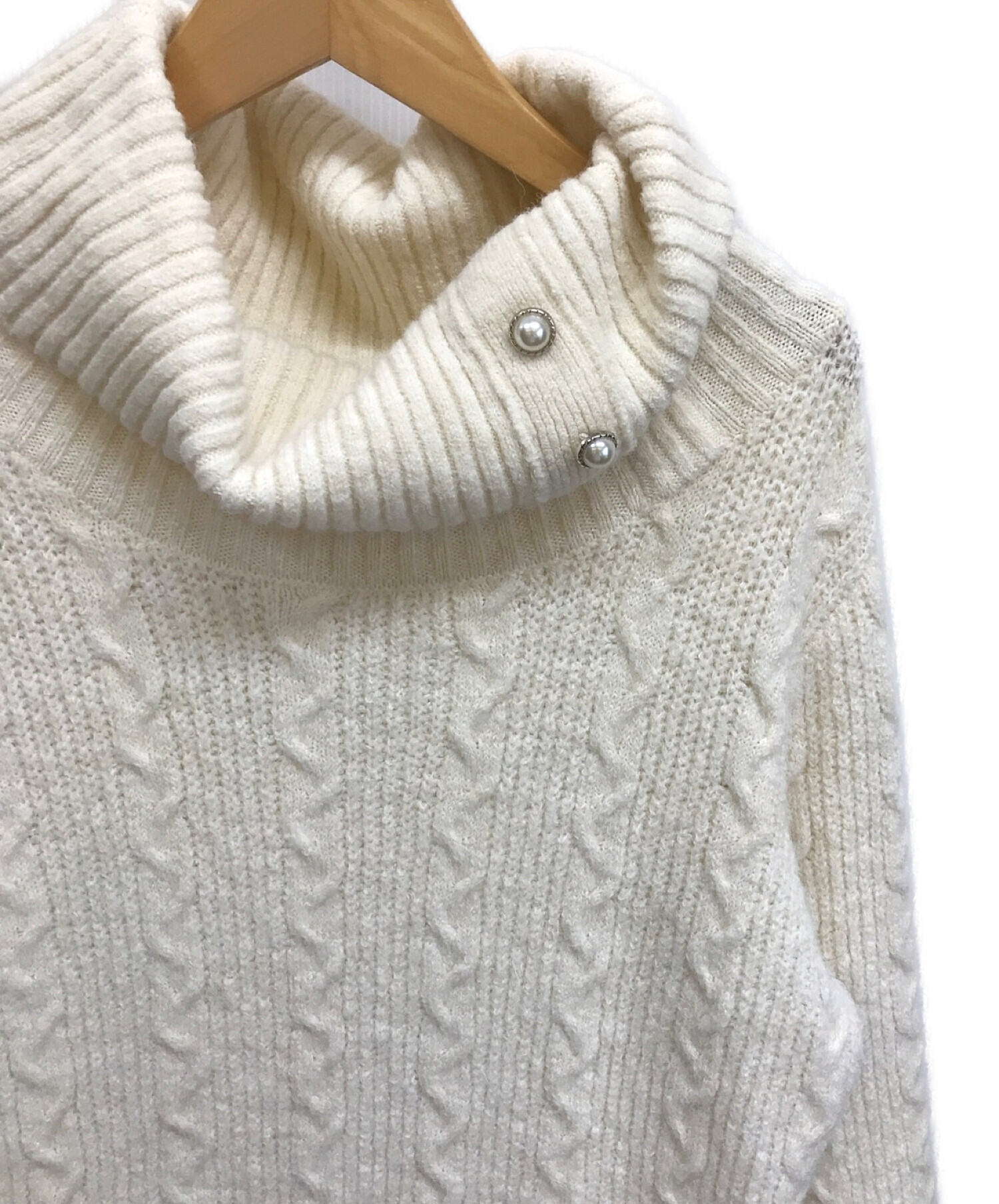 日本最大級 新品 Willselection ヘアリーケーブルオフタートルニットワンピース ひざ丈ワンピース Nicholaskralev Com