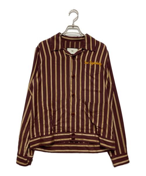 TMT（ティーエムティー）TMT (ティーエムティー) ボーリングシャツジャケット ボルドー サイズ:Mの古着・服飾アイテム
