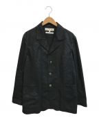 COMME des GARCONS SHIRTコムデギャルソンシャツ）の古着「3Bプリントテーラードジャケット」｜ブラック