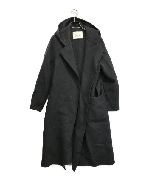 ANAYI（アナイ）ANAYI (アナイ) ラバーシャルムフードコート チャコールグレー サイズ:38の古着・服飾アイテム