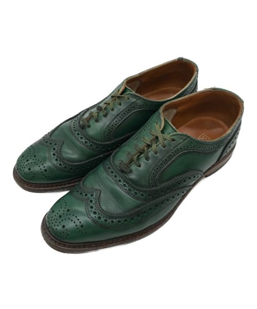【中古・古着通販】Allen Edmonds (アレン エドモンズ) ウィングチップシューズ グリーン サイズ表記無しのため実寸参照