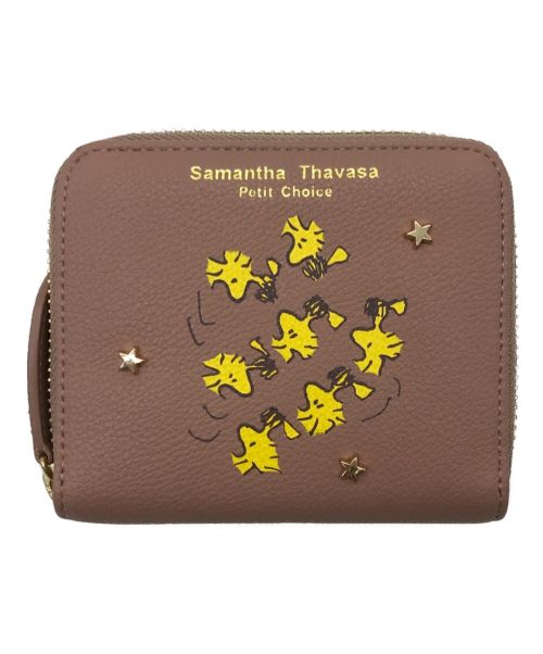 Samantha Thavasa（サマンサタバサ）Samantha Thavasa×PEANUTS (サマンサタバサ×ピーナッツ) 2つ折り財布 ピンクの古着・服飾アイテム