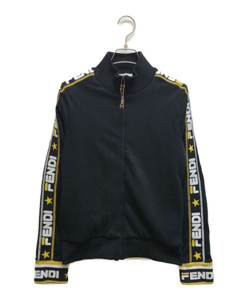 FENDI（フェンディ）FENDI (フェンディ) サイドライントラックジャケット イエロー×ブラック サイズ:42の古着・服飾アイテム