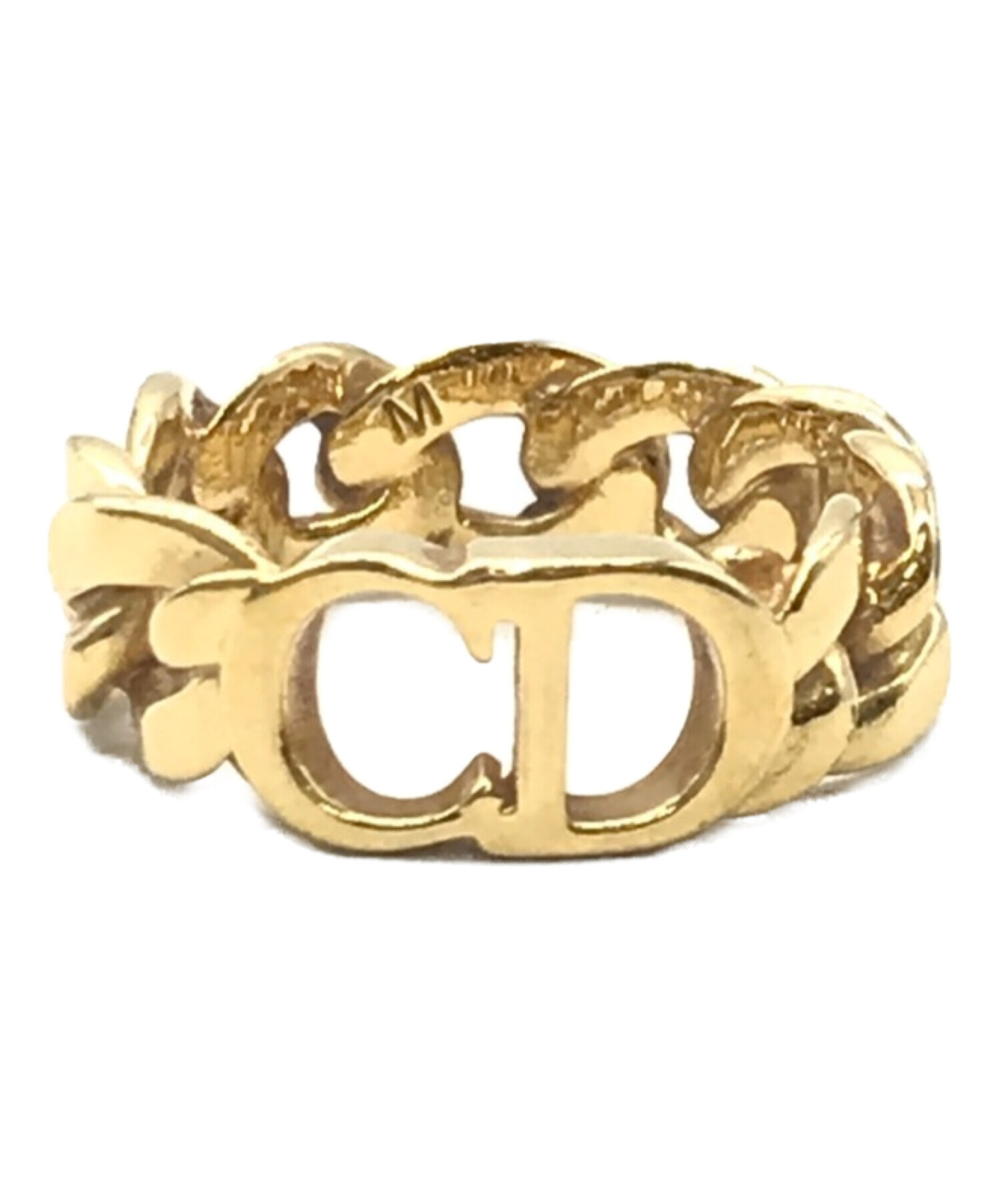 Christian Dior (クリスチャン ディオール) CDロゴチェーンリング ゴールド