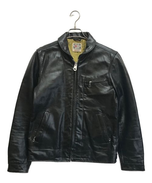 STIFF（スティッフ）STIFF (スティッフ) レザージャケット ブラック サイズ:Ｍの古着・服飾アイテム