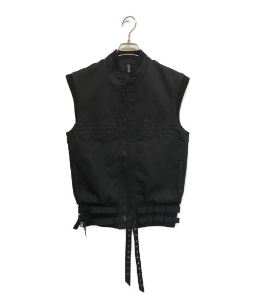 DIOR HOMME（ディオール オム）Dior Homme (ディオール オム) ミリタリーブルゾンベスト ブラック サイズ:44の古着・服飾アイテム