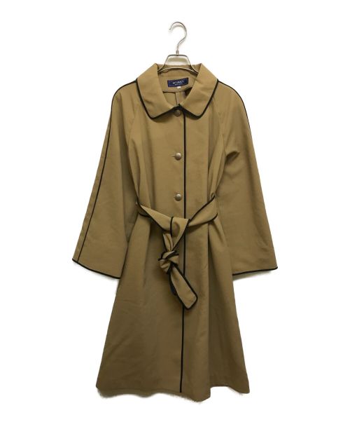 M'S GRACY（エムズグレイシー）M'S GRACY (エムズグレイシー) ベルト付きトリミングコート ベージュ サイズ:40の古着・服飾アイテム