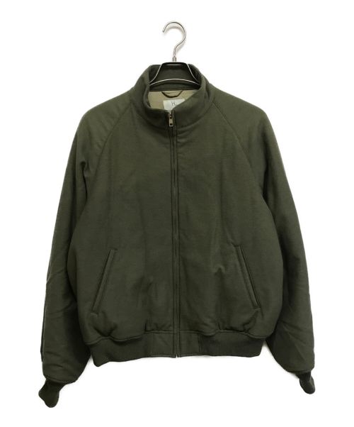 HERILL（ヘリル）HERILL (ヘリル)  Cashmerebacksatin Weekend Jacket グリーン サイズ:Mの古着・服飾アイテム