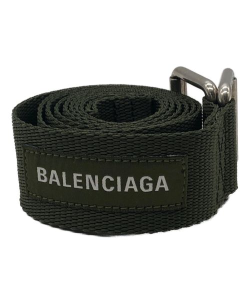 BALENCIAGA（バレンシアガ）BALENCIAGA (バレンシアガ) ウェビングベルト グリーンの古着・服飾アイテム