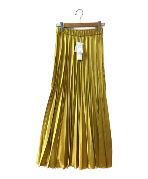 UN3D.（アンスリード）UN3D. (アンスリード) オリガミプリーツスカート イエロー サイズ:38の古着・服飾アイテム