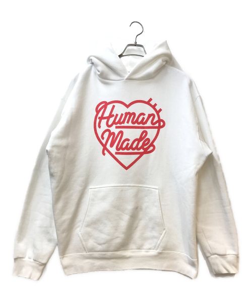 HUMAN MADE（ヒューマンメイド）HUMAN MADE (ヒューマンメイド)  HEARTSWEAT HOODIE ホワイト サイズ:XXLの古着・服飾アイテム