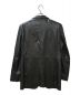 BURBERRY BLACK LABEL (バーバリーブラックレーベル) ノバチェックライニングラムレザーテーラードジャケット ブラック サイズ:Ｌ：23800円