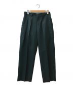 POLYPLOIDポリプロイド）の古着「WIDE TAPERED PANTS  TYPE C」｜グリーン