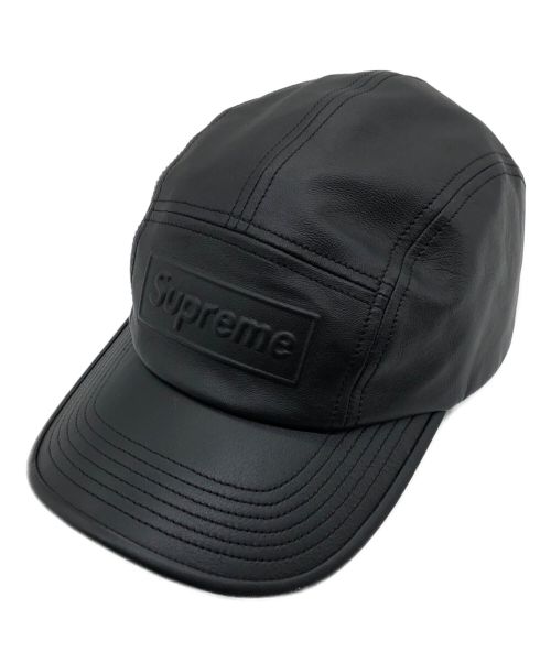 SUPREME（シュプリーム）Supreme (シュプリーム) GORE-TEX Leather Camp Cap ブラックの古着・服飾アイテム