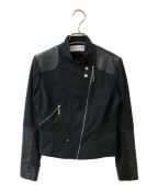 Christian Dior BOUTIQUEクリスチャン ディオールブティック）の古着「シングルライダースジャケット」｜ブラック