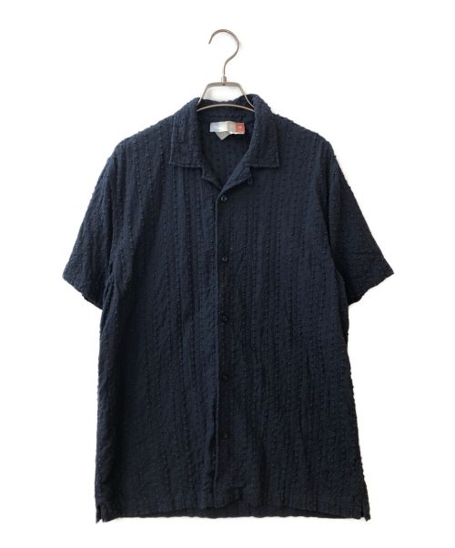 KITH（キス）KITH (キス) Embroidered Voile Thompson Camp Collar Shirt ネイビー サイズ:Mの古着・服飾アイテム