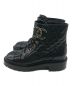 CHANEL (シャネル) Quilted Lace Up Combat Boots ブラック サイズ:38：118000円