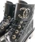 中古・古着 CHANEL (シャネル) Quilted Lace Up Combat Boots ブラック サイズ:38：118000円