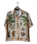 AMIRIアミリ）の古着「Dubai Palm Tree Print Shirt」｜ベージュ