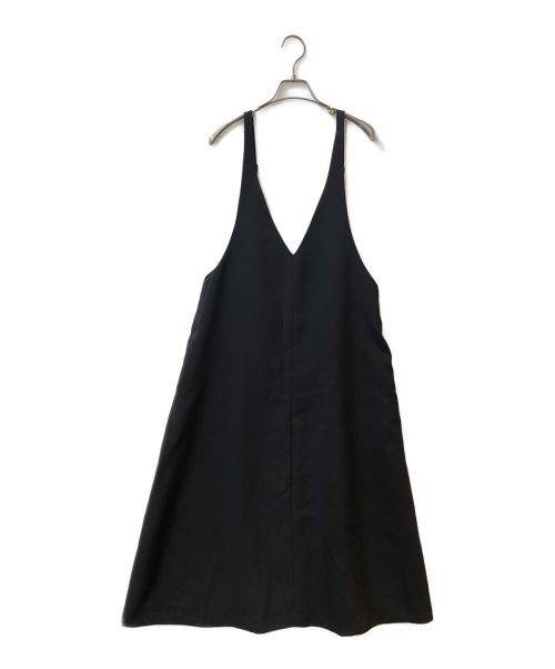 ADIEU TRISTESSE（アデュートリステス）ADIEU TRISTESSE (アデュートリステス) Vネックジャンパースカート ブラック サイズ:38の古着・服飾アイテム