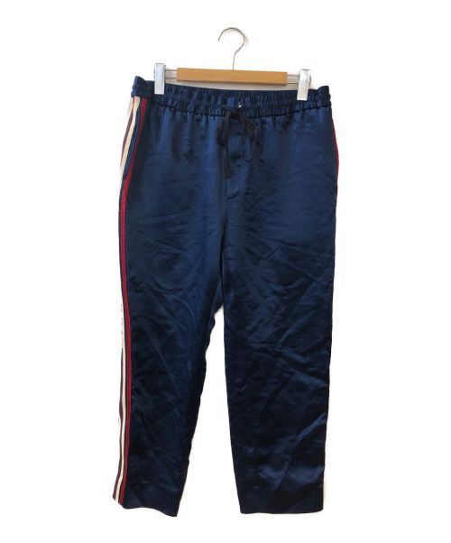 GUCCI（グッチ）GUCCI (グッチ) Acetate Jogging Trouser With Stripe In Blue ネイビー サイズ:52の古着・服飾アイテム