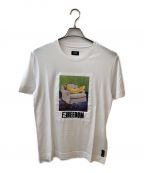 FENDIフェンディ）の古着「Over Freedom Print Banana T-shirt」｜ホワイト