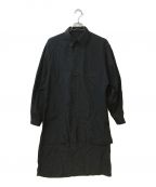 Yohji Yamamoto pour hommeヨウジヤマモト プールオム）の古着「Cupro Staff Shirt」｜ブラック